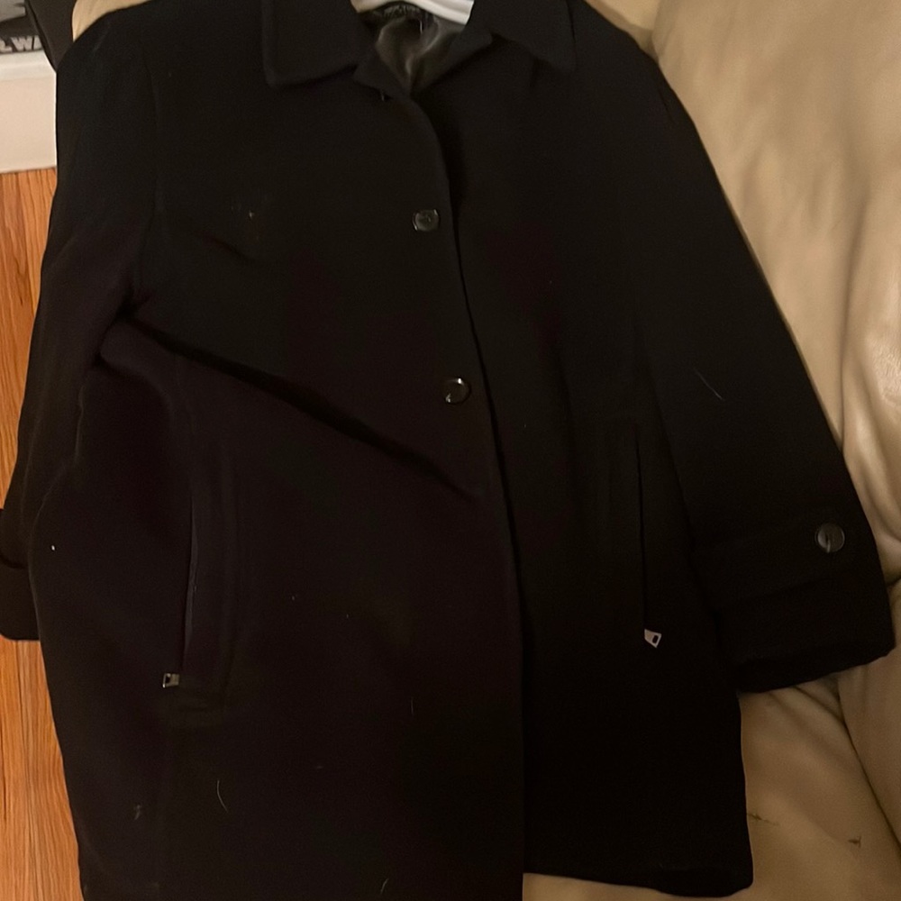 Marc New York Men’s Quilted Bib Wool Blend Coat Size XL Black